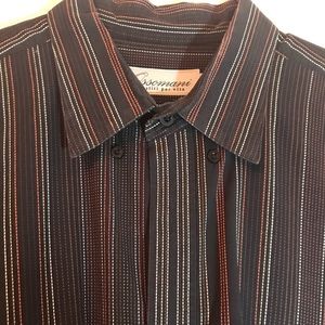 Long sleeve pinstripe Ossimani button down 2XB